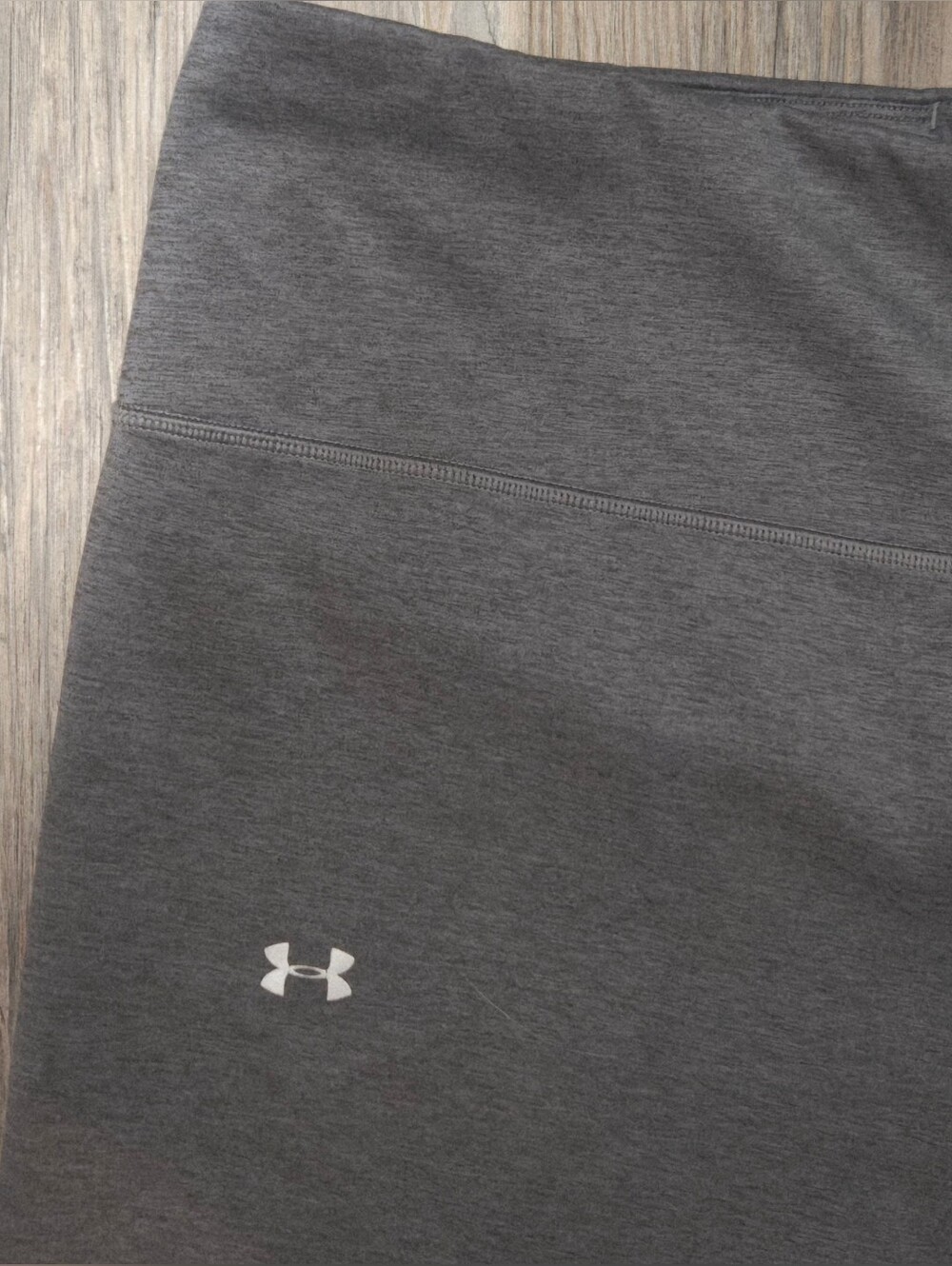 Under Armour Dark Charcoal Gray Women's Performance Leggings - Picture 6 of 8